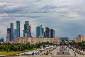 Fototapeta na wymiar Skyline in Moskau