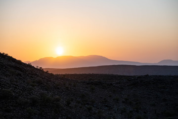 Aburma's desert at sunset