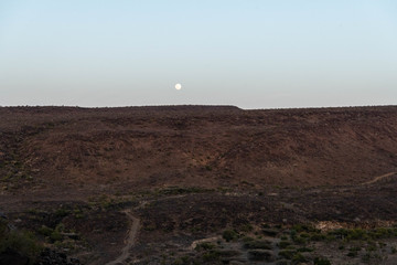 Aburma's desert under moonlight