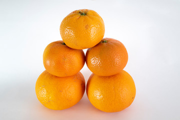 pyramide de mandarines