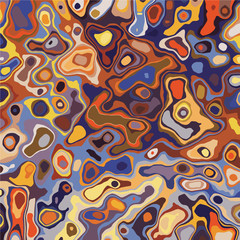 Fototapeta premium Abstract marbled texture. Liquid paint abstraction