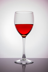 A free-standing glass.