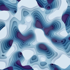 Abstract background of curve. 3D rendering.