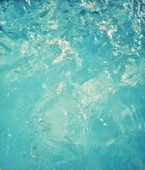 Fresh blue water wave photo background