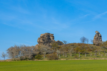 Fototapeta na wymiar Teufelsmauer Naturlandschaft im Harz