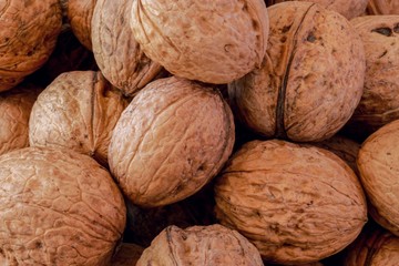 close up of walnuts