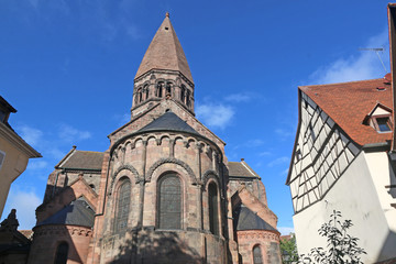 Fototapeta na wymiar St Faith's Church, Selestat in France 