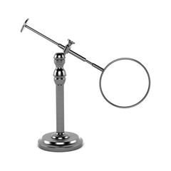 Desk Magnifying Glass 3D Rendering