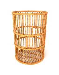 Laundry Basket 3D Rendering Illustration