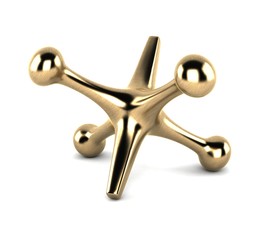 Metal Object Decor 3D Rendering