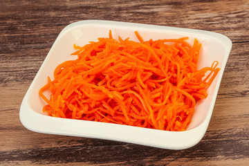 Korean carrot in the bowl