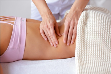 Fototapeta na wymiar woman getting massage