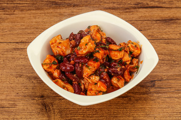 Roasted Chicken breast with bean