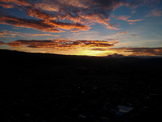 Obraz premium sunset in the mountains