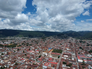 aerial view of the magic town