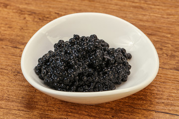 Luxury strugeon fish black caviar