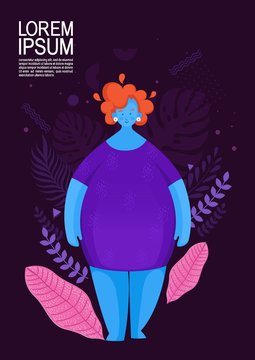 minimal character design, picture of women cartoon and nature, vector illustration.