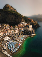 Fototapeta na wymiar Atrani, one of the tinniest village along the Amalfi Coast but full of beauty