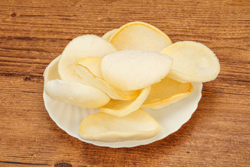 Asian cusine - homemade prawn chips