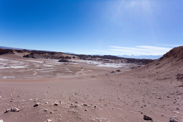 The moon valley in Atacama desert