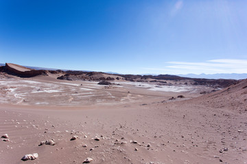 The moon valley in Atacama desert