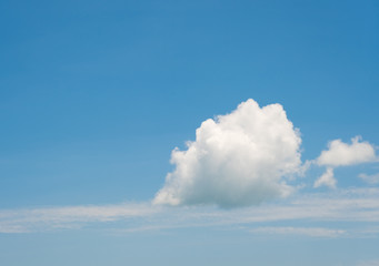 white clouds amid blue sky