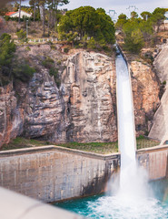 waterfall in the mountains