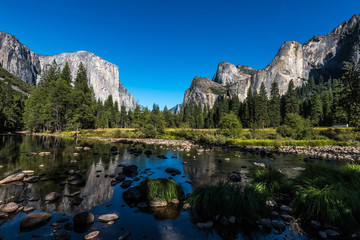 Legend for rock climbers El Capitan Mountain in Yosemite National Park