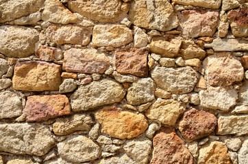 Stonewall in Girona village