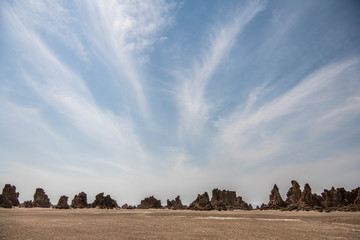 Landascape view of Lake Abbe