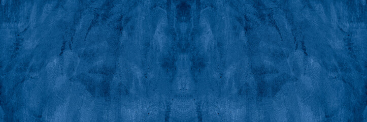 Fototapeta na wymiar Old wall pattern texture cement blue dark abstract blue color design are light with black gradient background.