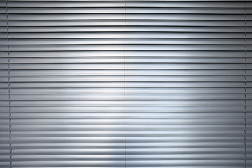 striped background with silver blinds 