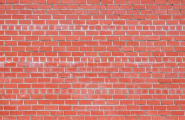 Fototapeta premium Red bricks wall abstract background