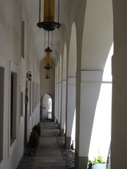 historischer Säulengang