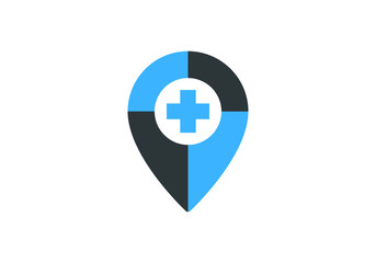 Location icon vector. Pin sign, Navigation map, GPS, direction, place, compass, contact, search concept. Flat style for graphic design, logo, Web, UI, mobile app