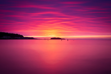 Obraz premium Long Exposure Sunrise at Dipper Harbour