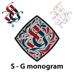 Calligraphic elegant ornament. Business sign, monogram identity for restaurant, boutique, hotel, heraldic, jewelry.