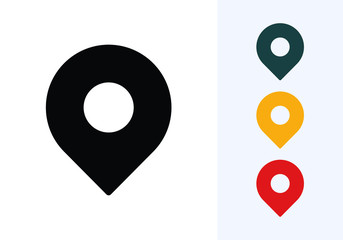 Location icon vector. Pin sign, Navigation map, GPS, direction, place, compass, contact, search concept. Flat style for graphic design, logo, Web, UI, mobile app