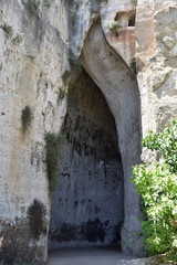 L'Oreille de Denys dans le parc archéologique de Neapolis à Syracuse en Sicile