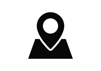 Location icon vector. Pin sign, Navigation map, GPS, direction, place, compass, contact, search concept. Flat style for graphic design, logo, Web, UI, mobile app