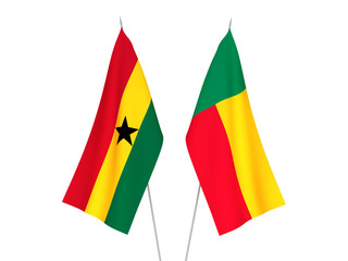 Benin and Ghana flags