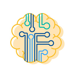 Intelligence Icon Curcuit in Human Brain Sign