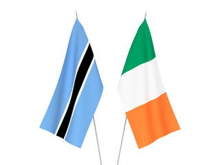 Ireland and Botswana flags