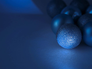 blue balls on a blue background