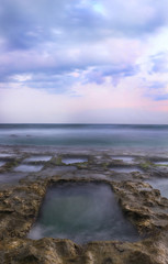 Beautiful Framed Seascape Long Exposure of Koggala Galle Sri Lanka