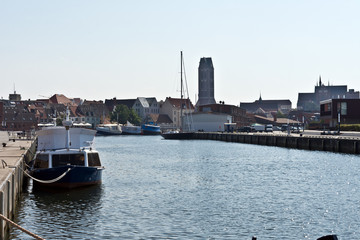 Harbour of Wismar, Mecklenburg Western Pomerania, Germany, Europe