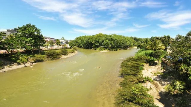 Ciudad del Tena en Amazonas del Ecuador