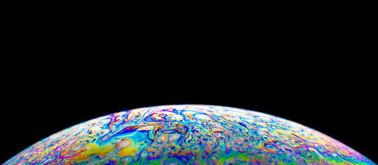 background with soap bubbles - macro