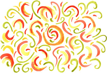 Watercolor illustration abstract colorful background