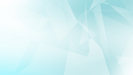 Abstract blue white and gray polygon triangle pattern gradient background. 3d render illustration.